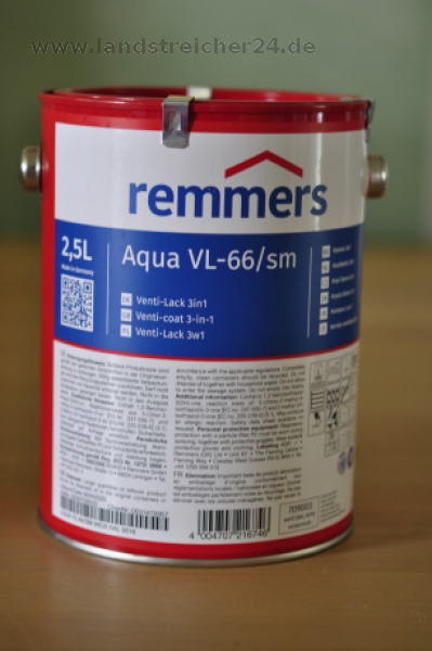 Remmers Aqua VL-66/SM 2,5 Ltr. Weiß RAL 9016